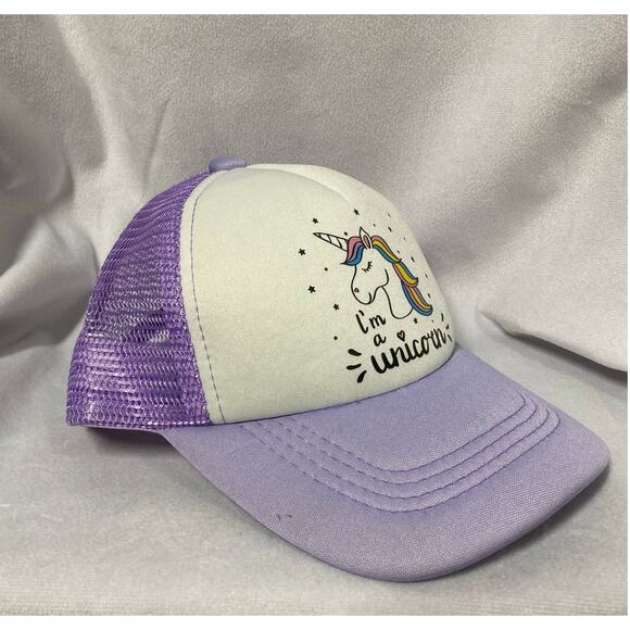 One Baby Trucker Hat I'm a Unicorn Purple & White NEW - Picture 4 of 8